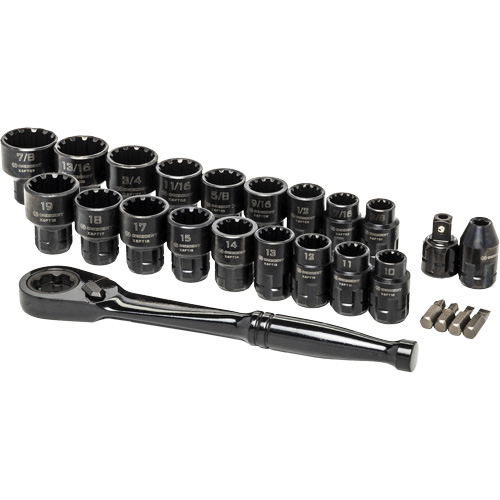 Ensemble d'outils pour m&eacute;canicien, 25 Mcx, Prise de 3/8" Ontario Safety Products