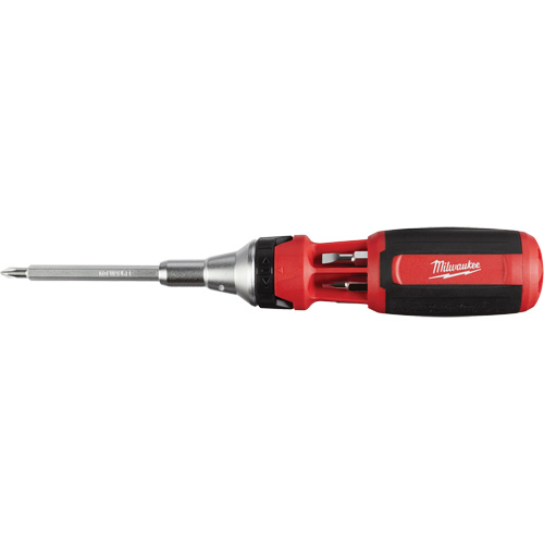 Tournevis &agrave; rochet 9 en 1 avec embouts multiples &agrave; carr&eacute; conducteur, 9-1/10" lo, Prise Coussin&eacute;e Ontario Safety Products
