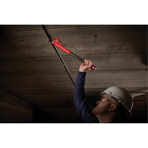 Cl&eacute; &agrave; tuyau adaptable Cheater, Cap des m&acirc;choires 2-1/2", Longueur 18"/24"/10", Fini Rev&ecirc;tement en poudre, Prise Ergonomique Ontario Safety Products