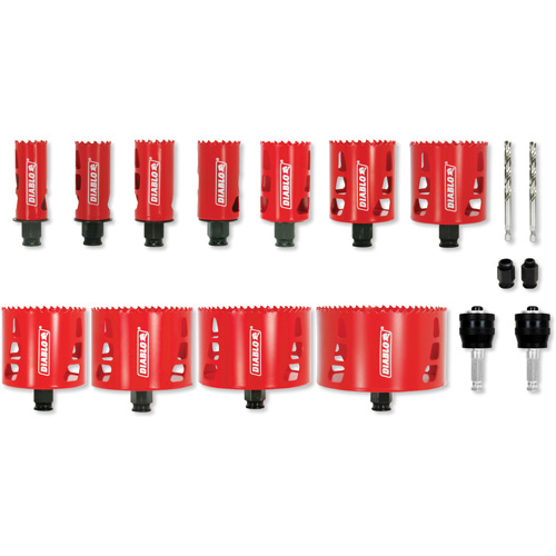 Plumber's Bi-Metal Hole Saw Set, 17 Pieces Ontario Safety Products