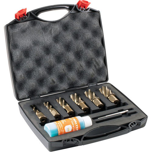 Ensemble de fraises annulaires &agrave; carotter SST, Bronze, Profondeur de la coupe de 1", Tige 3/4" Ontario Safety Products