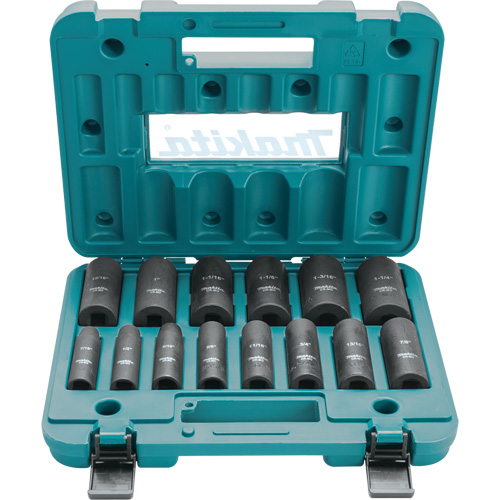 Well Socket Set, 14 Pcs, Impact, 1/2" Drive Size, Deep Ontario Safety Products