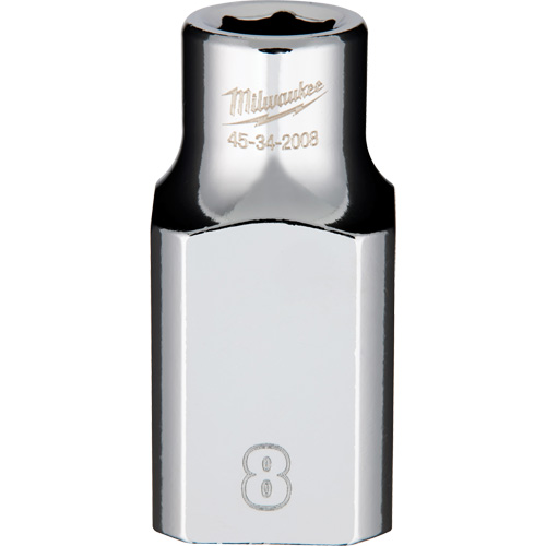 Metric Socket with Four Flat Sides, 8 mm, 1/2" Drive, 6 Points Ontario Safety Products