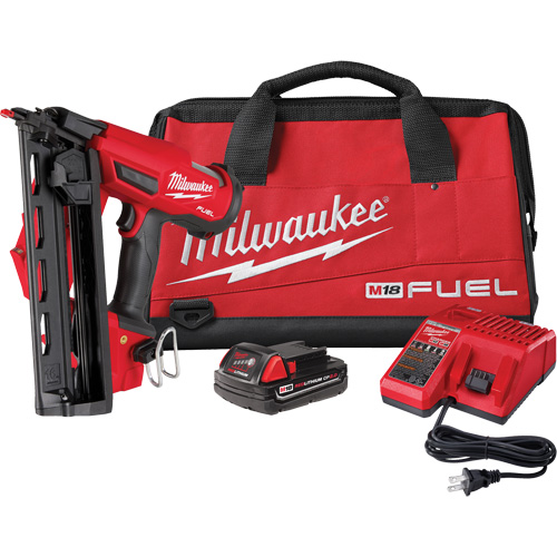 N&eacute;cessaire de clouage en biais M18 Fuel pour clous de finition de calibre 16, 18 V, Lithium-ion Ontario Safety Products