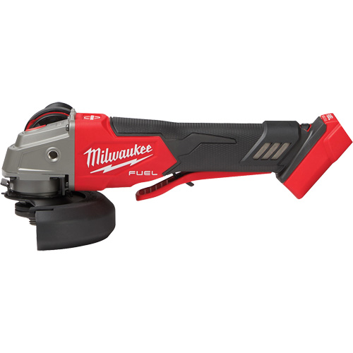 Meuleuse &agrave; frein &agrave; vitesse variable avec interrupteur &agrave; glissi&egrave;re non verrouillable M18 Fuel, 18 V, Mandrin 5"/4-1/2", Lithium-ion Ontario Safety Products