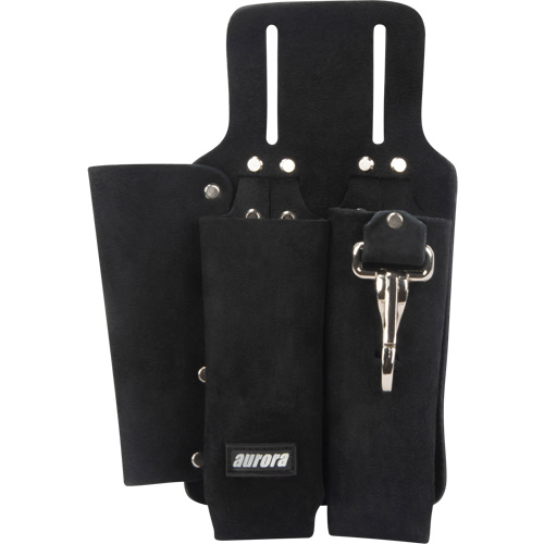 Porte-outils pour monteur de ligne, Porte-outil multiple, Cuir, 3 Poches Ontario Safety Products