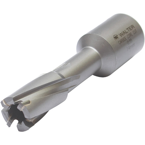 Core Cut Annular Cutter with Weldon Shank, 12 mm Diameter, Carbide, 30 mm Depth of Cut, 3/4" Shank Ontario Safety Products
