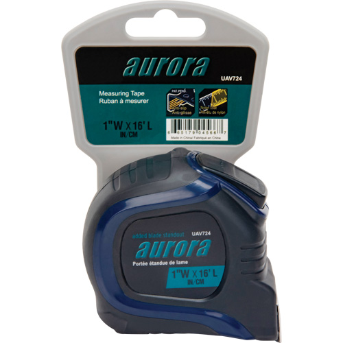 Ruban &agrave; mesurer, 1" x 16', Marques de goujon Imp&eacute;rial & m&eacute;trique Ontario Safety Products