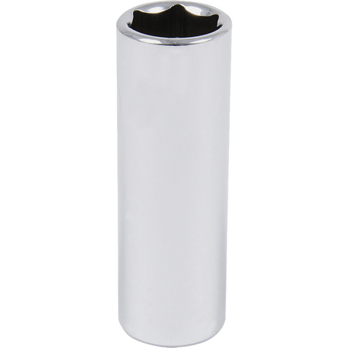 Chrome Socket, 9/16", 3/8" Drive, 6 Points, Deep Ontario Safety Products