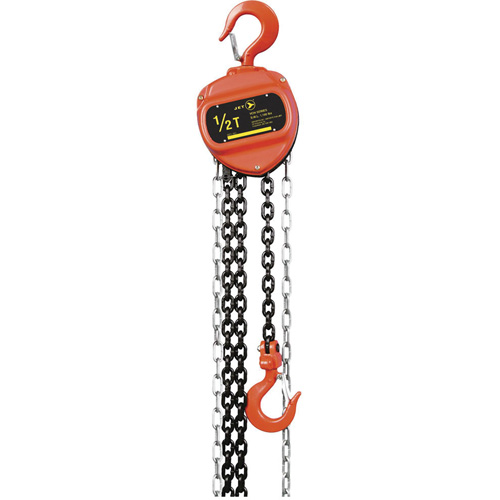 VCH Series Chain Hoist, 20' Lift, 2200 lbs. (1 tons) Capacity, Heat-Treated Alloy Steel Chain Ontario Safety Products