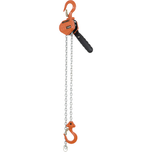 KLP-50-5 VLP Series Heavy-Duty Lever Puller, 5' Lift, 1000 lbs. (0.5 tons) Capacity, Galvanized Steel Chain Ontario Safety Products