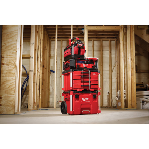 PackOut 4-Drawer Tool Box, 16-3/10" x 22-1/5" x 14-3/10", Red Ontario Safety Products