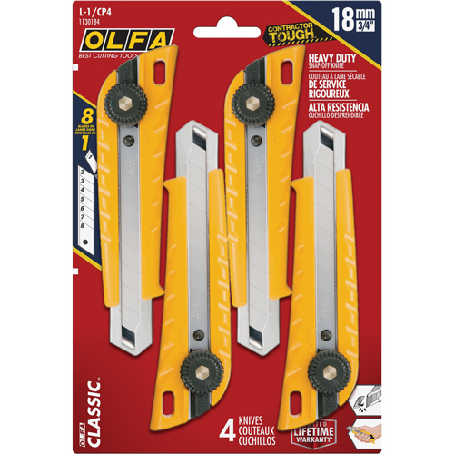 MXP-L Ratchet Knife with Die-Cast  Handle, 18 mm Ontario Safety Products