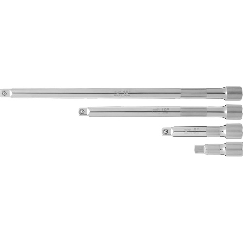 Jeu de rallonges prise, Prise de 1/2", Fini Chrome, 4 Mcx Ontario Safety Products