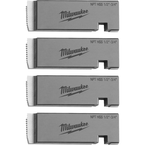 Fili&egrave;res de filetage pour tuyaux universel NPT, Pour tuyau de 1/2"-3/4", Haute vitesse pour acier inoxydable Ontario Safety Products