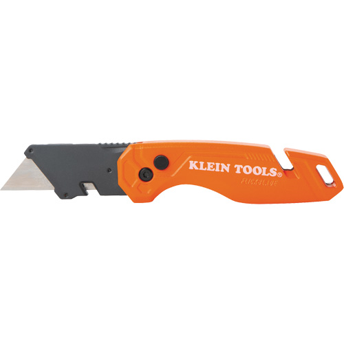 Folding Utility Knife With Blade Storage, 1" Blade, Steel Blade, Metal Handle Ontario Safety Products