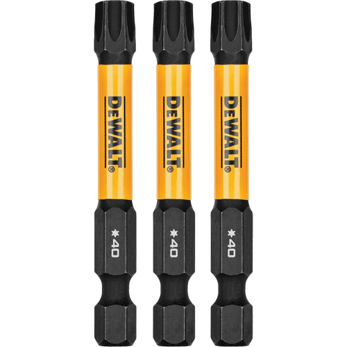 3-Piece FLEXTORQ&reg; Impact Screwdriving Bits, Torx, T-40, 1/4" Drive Ontario Safety Products