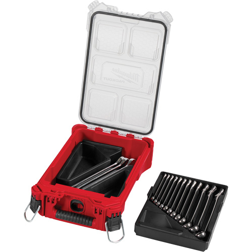Wrench Set with PackOut Compact Organizer, Combination, 15 Pieces, Metric Ontario Safety Products