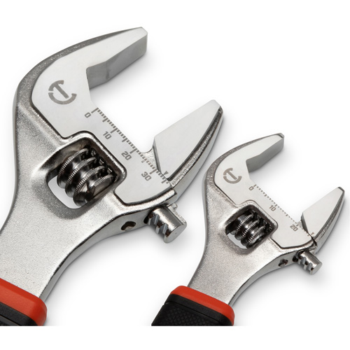 Quick-Fit-Jaw Adjustable Wrench Set, Adjustable, 2 Pieces, Imperial and Metric Ontario Safety Products