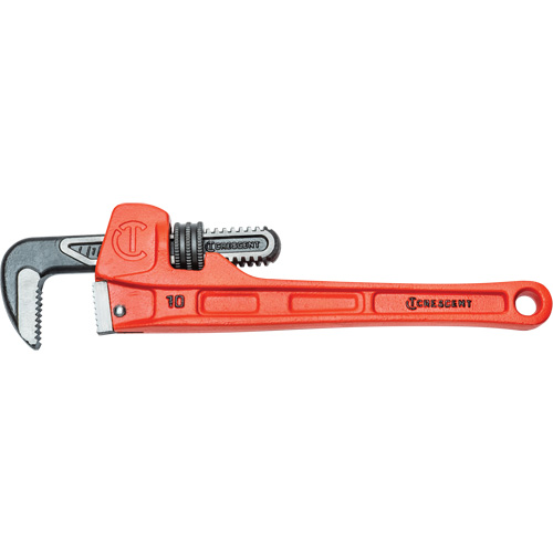 SLIM JAW Pipe Wrench, 1-9/10" Jaw Capacity, 10" Long, Powder Coated Finish, Non-Ergonomic Handle Ontario Safety Products