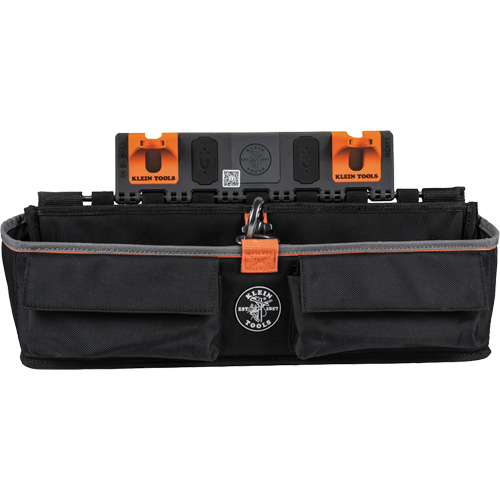 Module pour grande poche avec crochet en S Bucket Work Centre, Nylon, 3 pochettes, Noir/Orange Ontario Safety Products