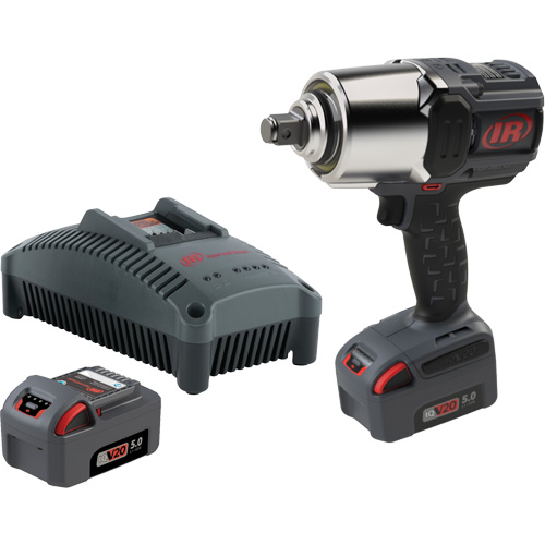 Cordless Impact Wrench Kit with Friction Ring Thru-Hole, 20 V, 3/4" Socket Ontario Safety Products