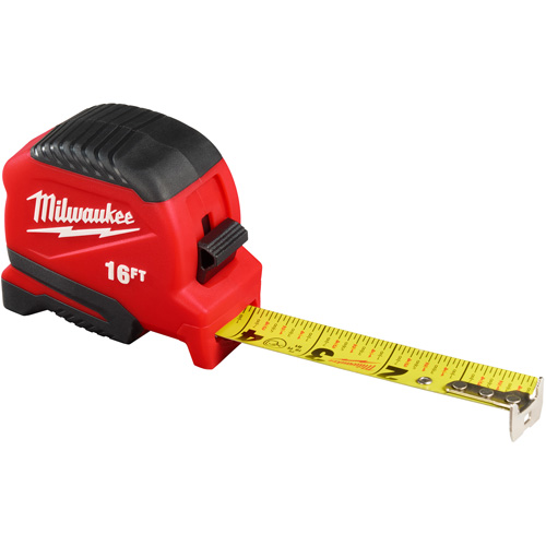 Compact Tape Measure, 1" x 16' Ontario Safety Products