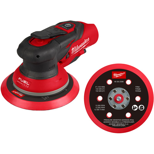 M12 FUEL 6" Random Orbital Sander, 6" Sand Paper, 12 V Ontario Safety Products