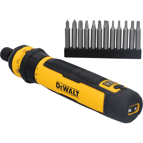 Jeu de tournevis sans fil de 14 morceaux avec commande FLEXDRIVE, 4 V, 44 lb-po/5 Nm couple max. Ontario Safety Products