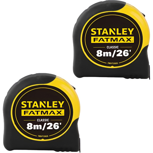 FATMAX&reg; Classic Tape Measures, 1-1/4" x 26'/8 m, Imperial & Metric Graduations Ontario Safety Products