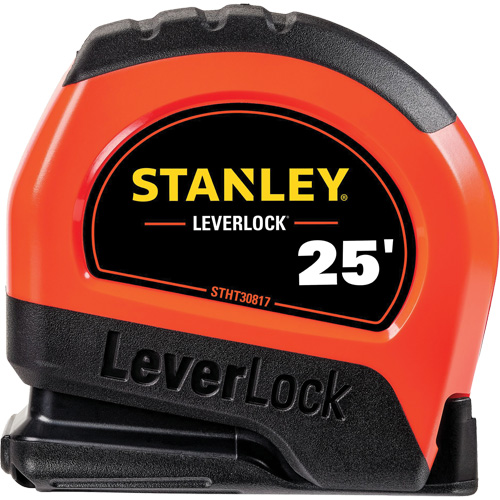 High-Visibility LEVERLOCK&reg; Tape Measure, 25', Imperial Graduations Ontario Safety Products