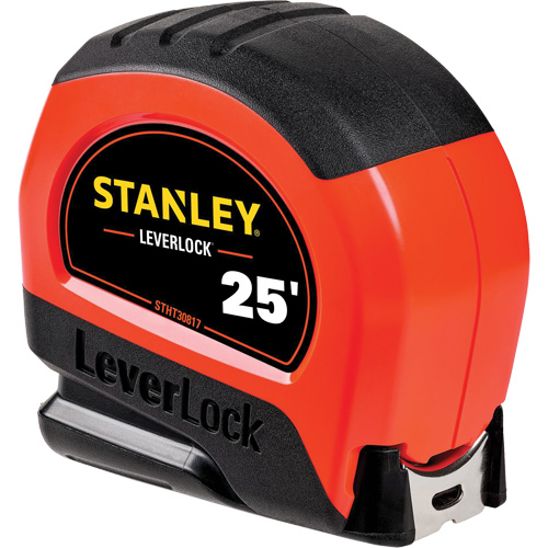High-Visibility LEVERLOCK&reg; Tape Measure, 25', Imperial Graduations Ontario Safety Products