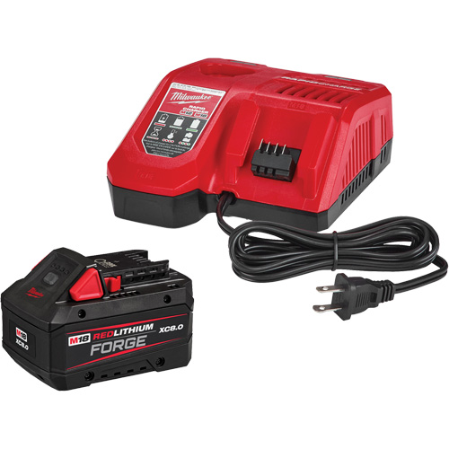 M18 Redlithium Forge XC8.0 Starter Battery Kit, 18 V, Lithium-Ion Ontario Safety Products