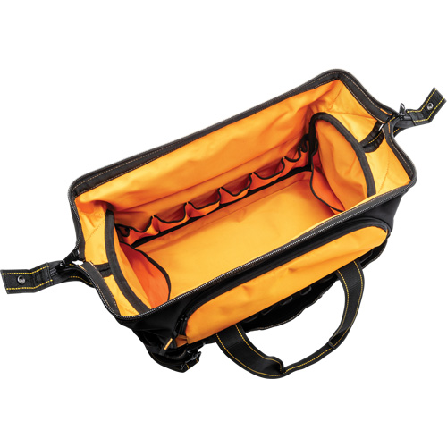 Sac &agrave; outils de 20" pour les professionnels, Nylon, 33 pochettes, Noir/Orange Ontario Safety Products