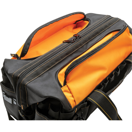 Sac &agrave; outils de 20" pour les professionnels, Nylon, 33 pochettes, Noir/Orange Ontario Safety Products