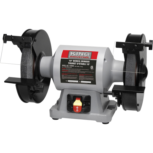 Bench Grinder, 10" Wheel Diameter, 1-1/2 HP, 1750 RPM Ontario Safety Products
