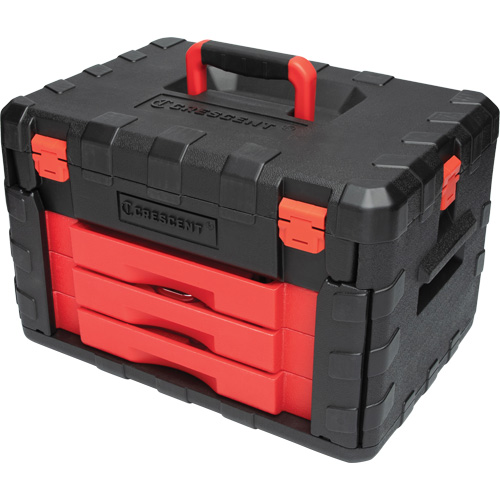 1/4", 3/8" & 1/2" Mechanics Hand Tool Set with 3-Drawer Storage Case Ontario Safety Products
