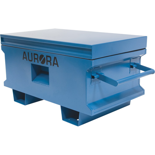 Jobsite Tool Box, 33" x 20-3/10" x 18-3/10", Steel, Blue Ontario Safety Products