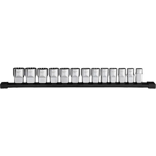 Jeu de douilles m&eacute;triques &agrave; 12 pans, 13 Mcx, Prise de 1/2" Ontario Safety Products