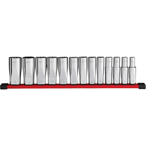 Jeu de douilles profondes SAE &agrave; 12 pans, 13 Mcx, Prise de 1/2", Profond Ontario Safety Products