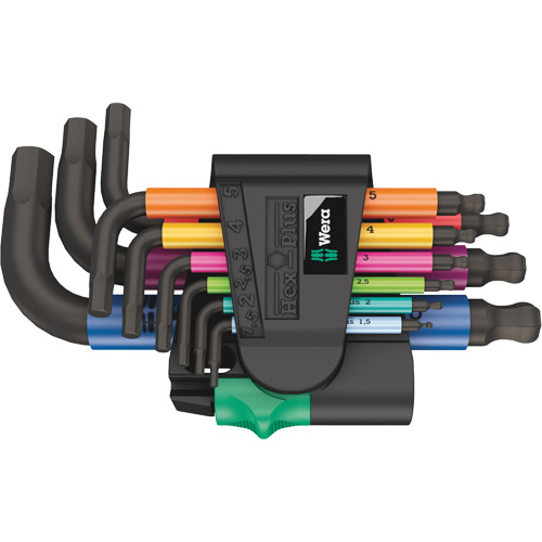 950/9 Hex-Plus Multicolour 2 L-Key Set, 9 Pcs., Metric Ontario Safety Products