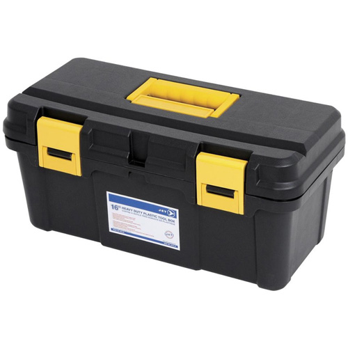 Coffre &agrave; outils portatif en plastique JPTB-16, 16" la x 8" p x 7-1/2" h, Noir Ontario Safety Products