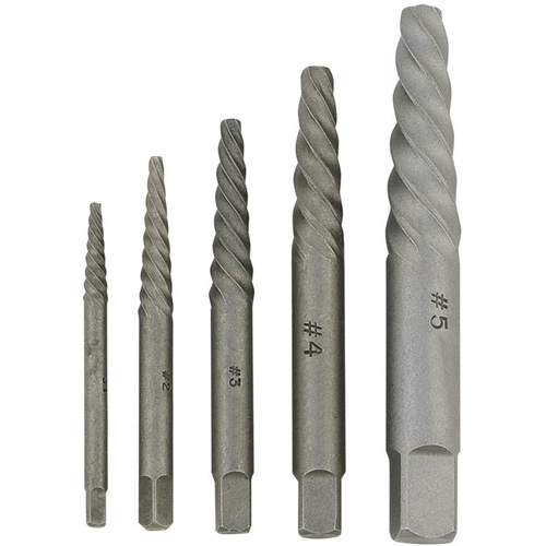 JSSE-5S Spiral-Type Screw Extractor Set, Alloy Steel Ontario Safety Products