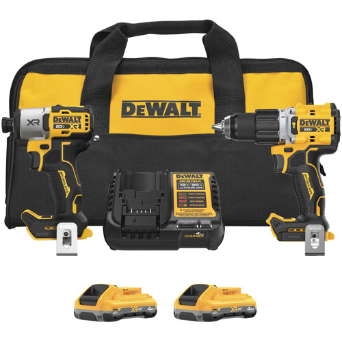 XR&reg; 2-Tool Hammer Drill/Impact Combo Kit with POWERPACK Batteries, Lithium-Ion, 20 V Ontario Safety Products