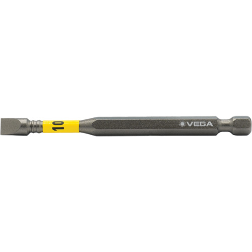 Embout pour outils &eacute;lectriques Impactech, Fente, Embout 10F-12R, Prise 1/4", Longueur 3-1/2" Ontario Safety Products