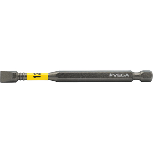 Impactech&reg; Power Bit, Slot, 12F-14R Tip, 1/4" Drive Size, 3-1/2" Length Ontario Safety Products