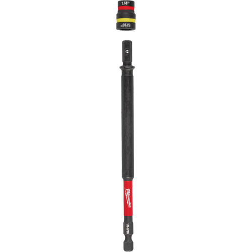SHOCKWAVE Impact Duty 1/4” & 5/16” QUIK-CLEAR 2-in-1 Nut Driver, 1/4" Drive, 6" L, Magnetic Ontario Safety Products