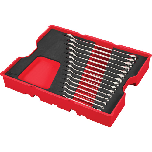 Wrench Set with Tray for PACKOUT Drawers, Combination, 15 Pieces, Metric Ontario Safety Products