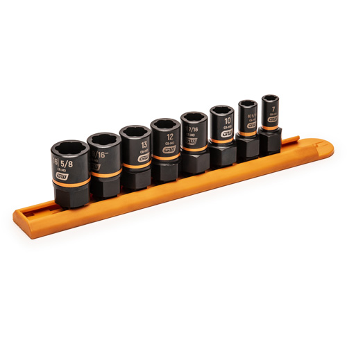 Jeu de douilles d'extraction Bolt Biter, 8 Mcx, Chocs, Prise de 1/4"/3/8" Ontario Safety Products