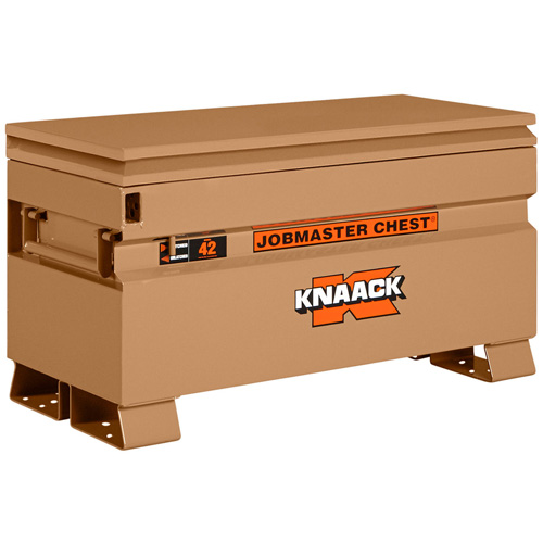 Coffre de chantier mod&egrave;le 42 avec cadenas, 42" x 19" x 23-3/8", Acier, Havane Ontario Safety Products